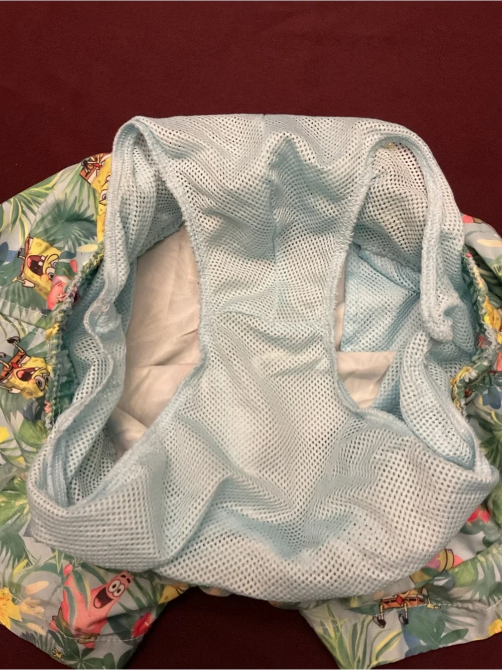 H&M Light Blue SpongeBob & Patrick Tropical Swim Trunks